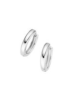 Glänzende Klappcreolen in edlem Silber 