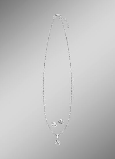 Wundersch&ouml;nes Schmuck-Set aus Silber, 2-teilig 