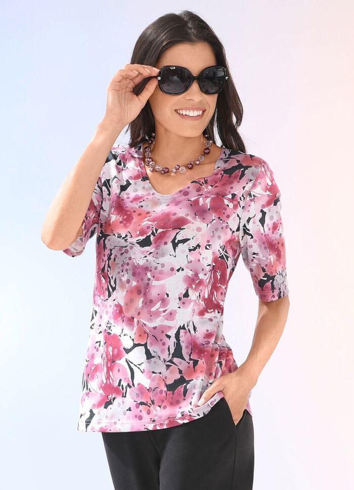 Shirt in Floraldessin 