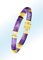 Armband mit echt Amethyst 