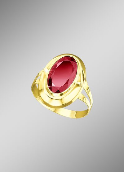 Damenring mit echt Granat 