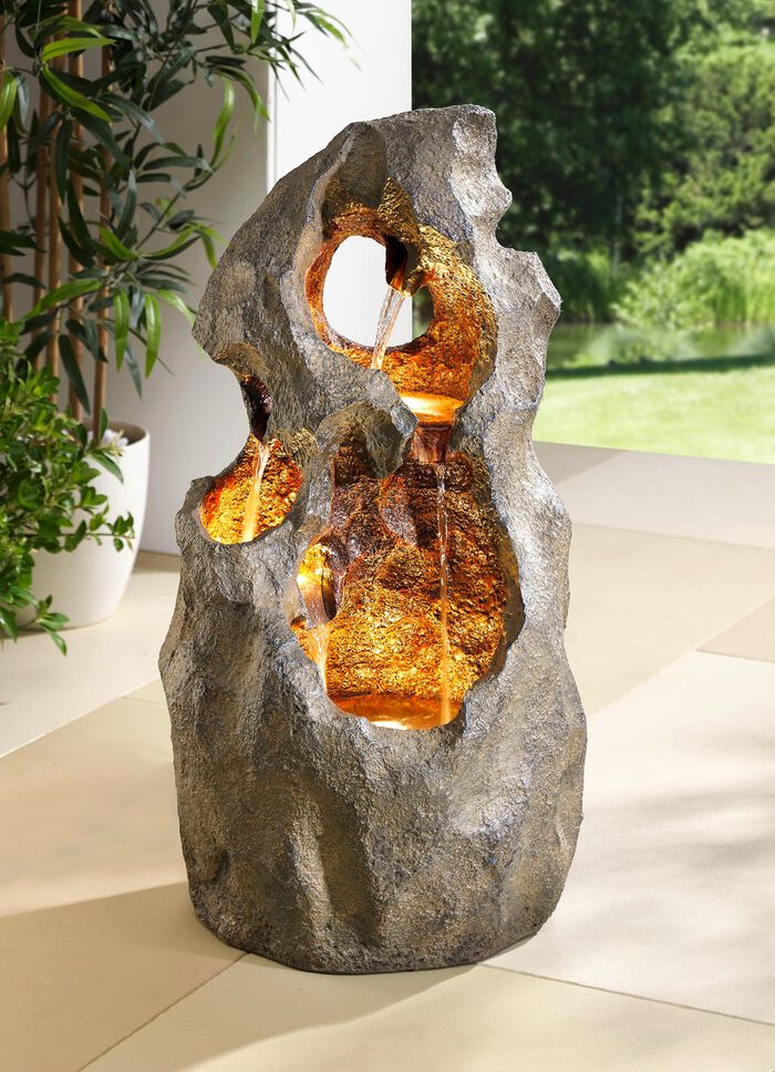 Brunnen Taifun mit integrierter LED-Beleuchtung 