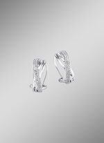 Funkelnde Clipstecker aus Weißgold mit 114 Diamanten 