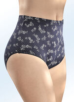 Viererpack Slips mit sandfarbenem Druckdessin 