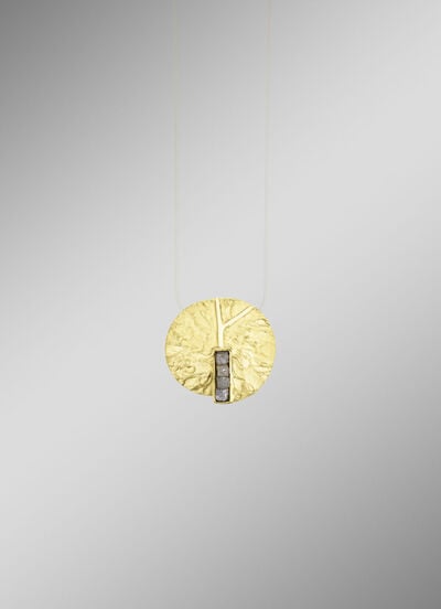 Faszinierende Ausstrahlung: Anhänger mit 4 Roh-Diamanten 