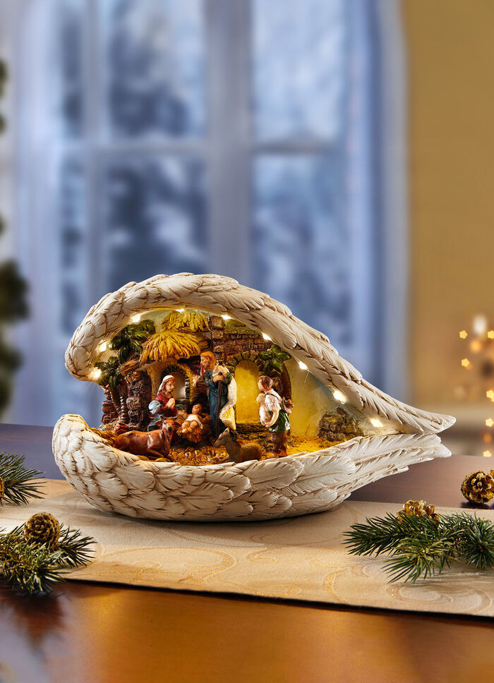 Beleuchteter Engelsflügel, batteriebetrieben 