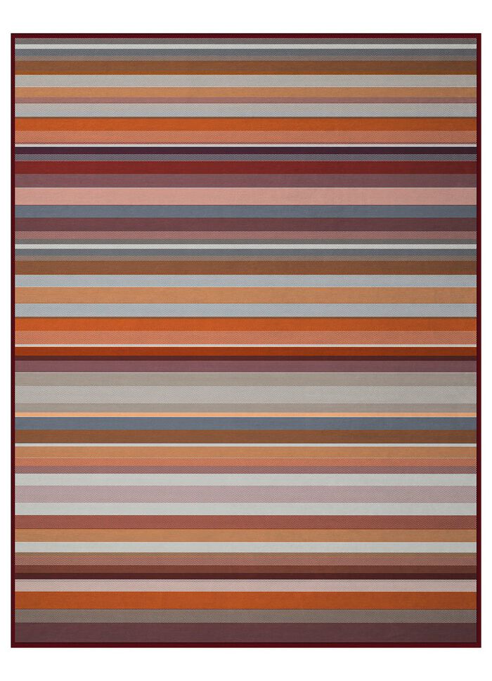 Schlafdecke mit Veloursbandeinfassung MULTICOLOR