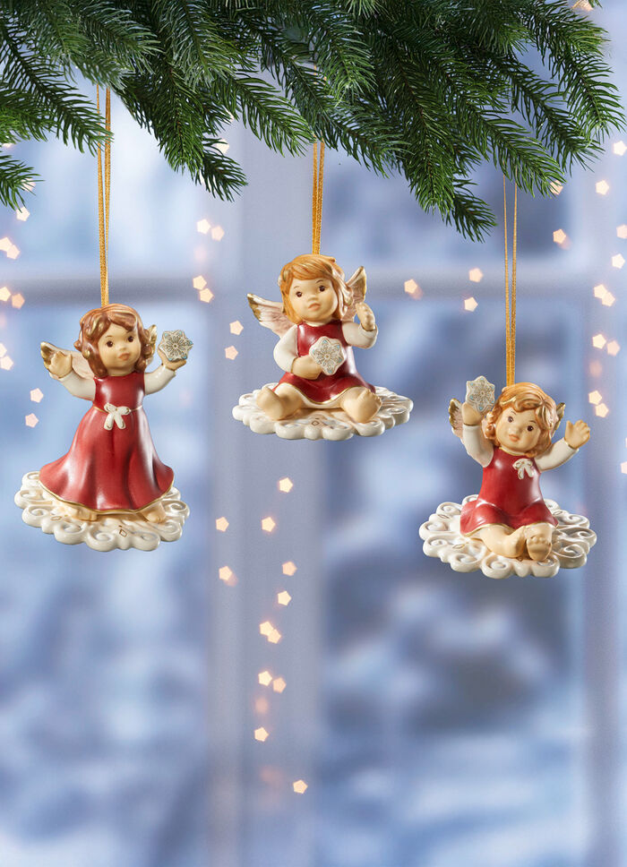 Goebel-Engel-Aufhänger aus Feinsteingut BORDEAUX