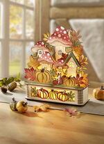 Beleuchteter Pilz-Wald 