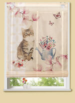 Raffrollo mit Katzen-Motiv 