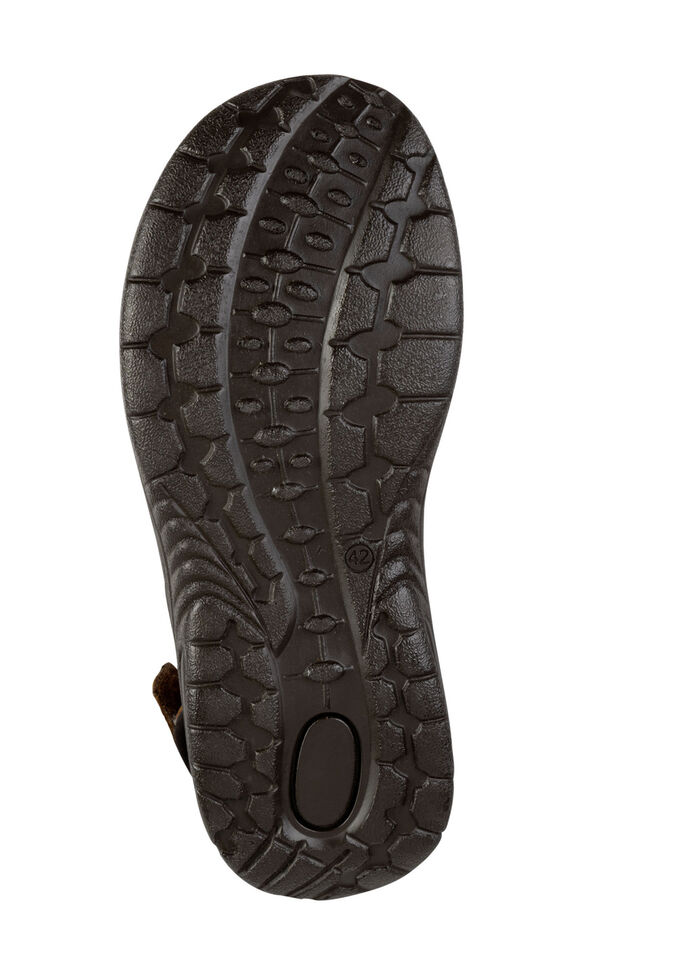 GINO GALANTE, komfortable Herren-Trekkingsandalen, aus Leder BRAUN