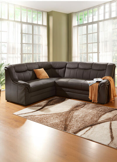 Polsterecke mit Bezug aus echtem Leder 