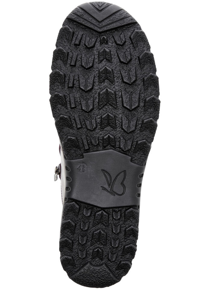 ELENA EDEN, gefütterte Damen-Boots, Winterschuhe, Weite H, mit Reißverschluss BORDEAUX