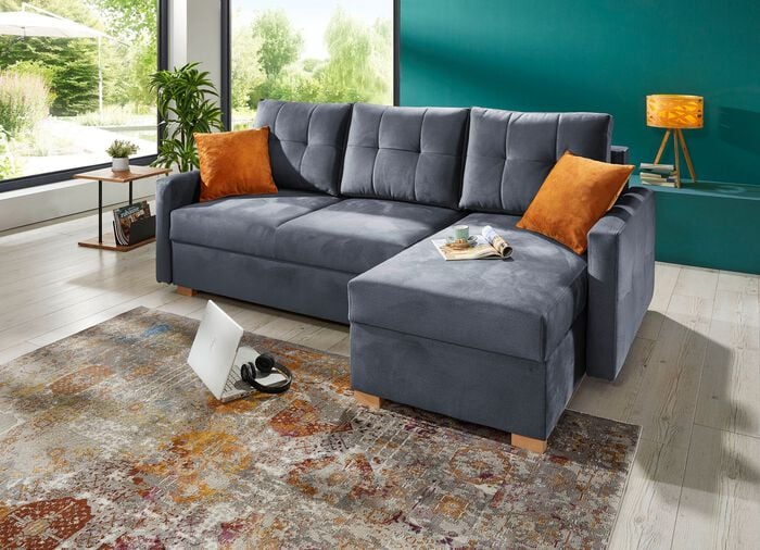 Polsterecke mit Bettfunktion 