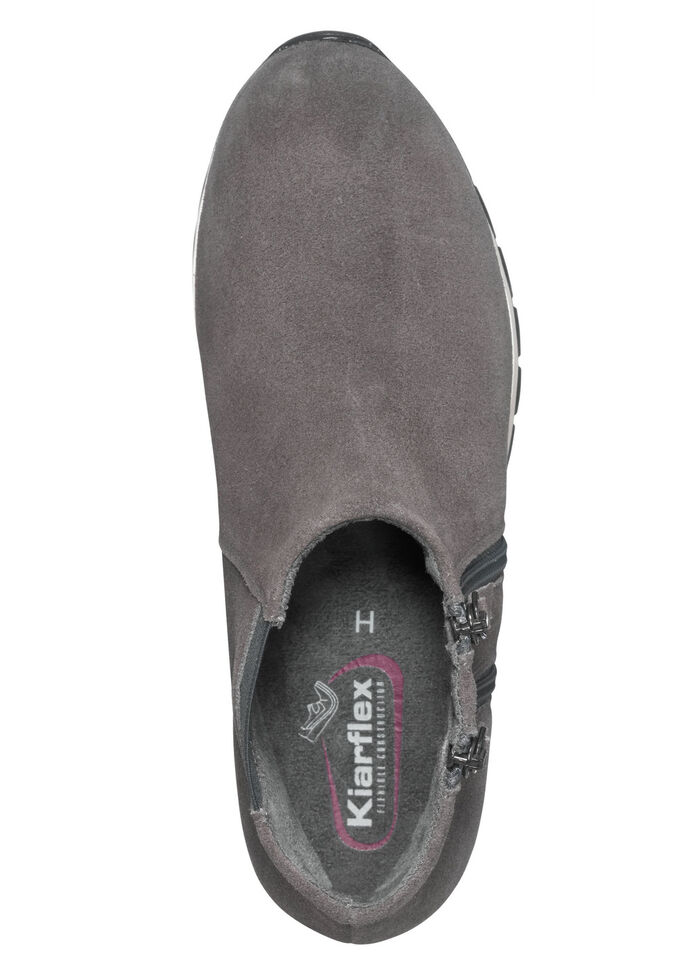 Bootie mit zwei Rei&szlig;verschl&uuml;ssen GRAU
