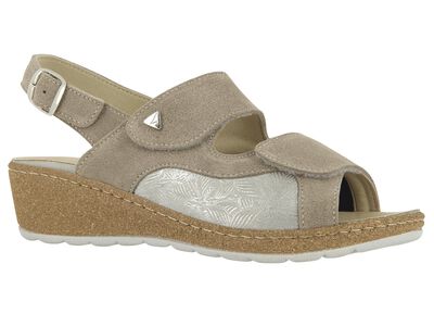 Klett-Sandalette aus Echtleder 