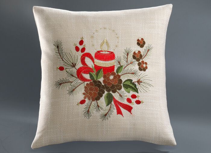 Raumdekoration mit festlichem Weihnachtsmotiv 