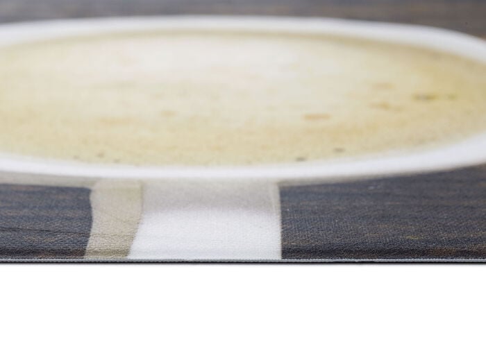 Küchenläufer Kaffeetassen, mit rutschhemmender Rückseite BRAUN