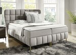 Boxspringbett mit Bonnell-Federkern-Matratzen und Kaltschaumtopper CREME