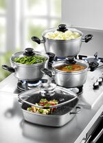 Stoneline – Topf-Set, 10-teilig: Eine Anschaffung fürs Leben ANTHRAZIT