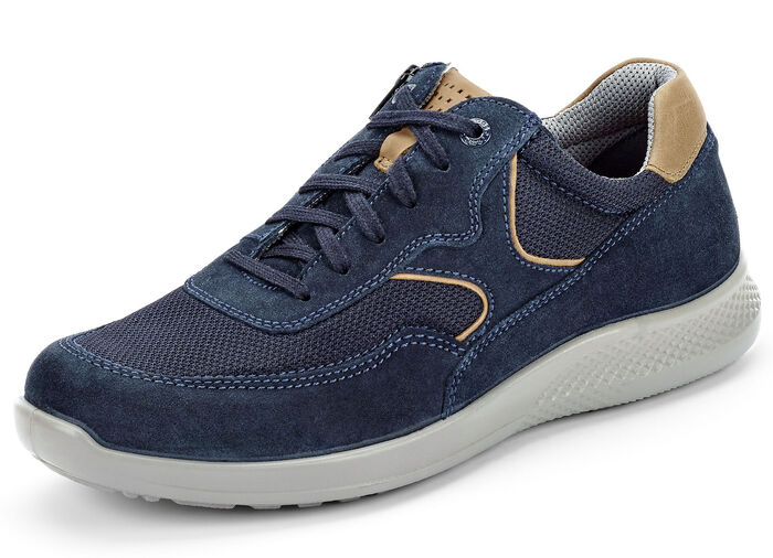 GINO GALANTE, sportliche Herren-Schnürschuhe, Weite K, mit herausnehmbarem Fußbett MARINE