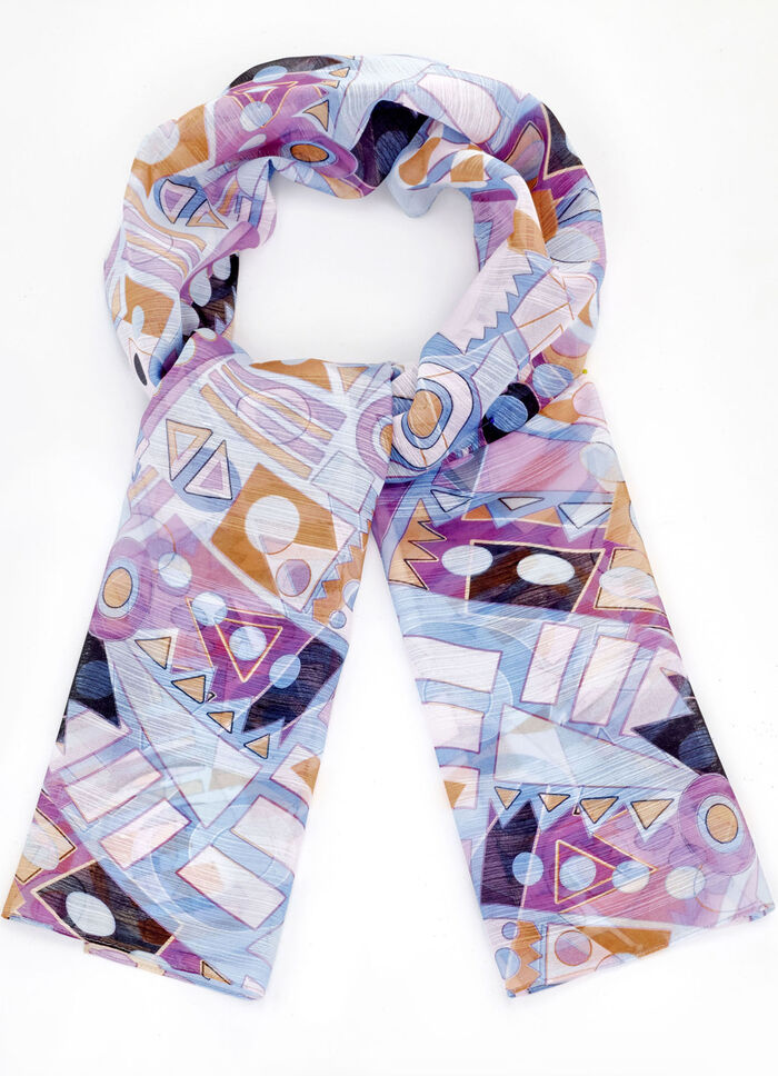 Schal mit grafischem Dessin 