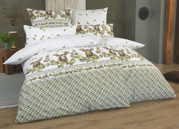 Bettwäsche-Garnitur mit Reißverschluss 