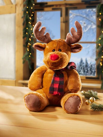 Kuschelweicher Pl&uuml;sch-Elch 