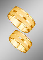 Satinierter Trauring mit Glanzrand 