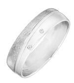 Brillant-Trauring in Wei&szlig;gold 