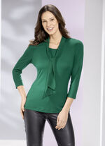 Shirt-Tunika mit Bindeschluppe 