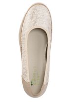 ELENA EDEN, bequeme Damen-Ballerinas, Weite G, mit herausnehmbarem Fu&szlig;bett TAUPE