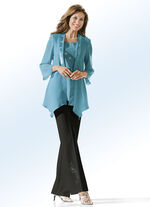 Hose mit schm&uuml;ckendem Strasszier-Motiv SCHWARZ