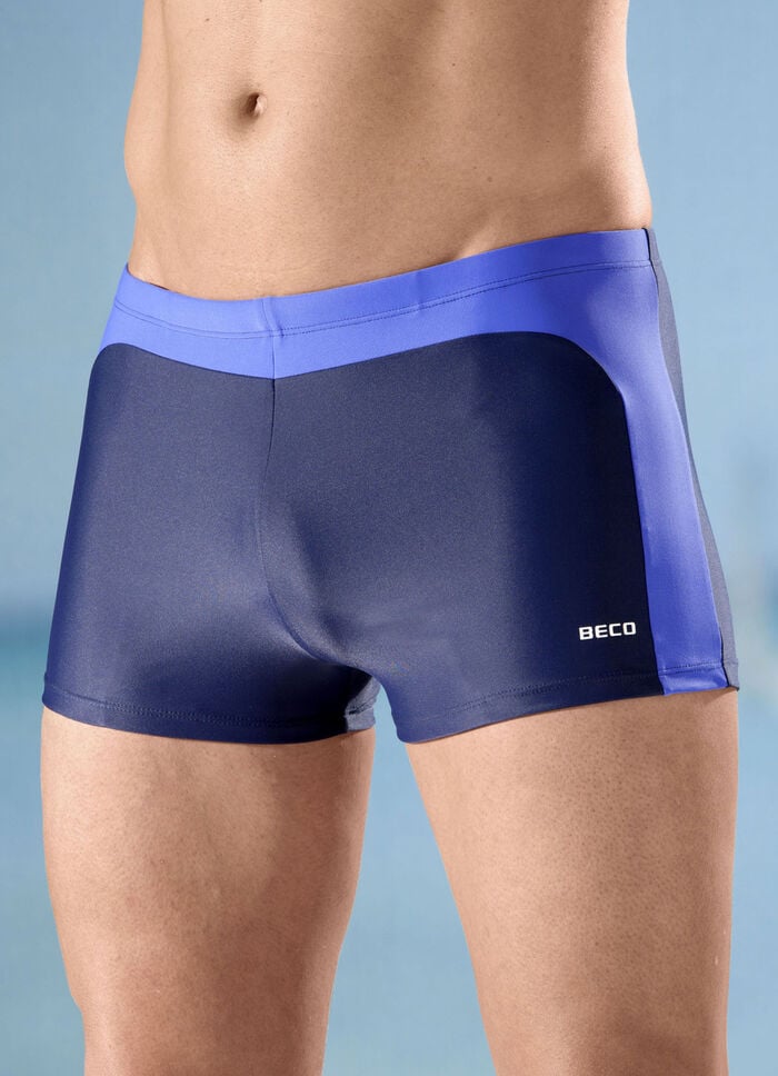 Zweierpack Badepants mit farbigen Einsätzen 