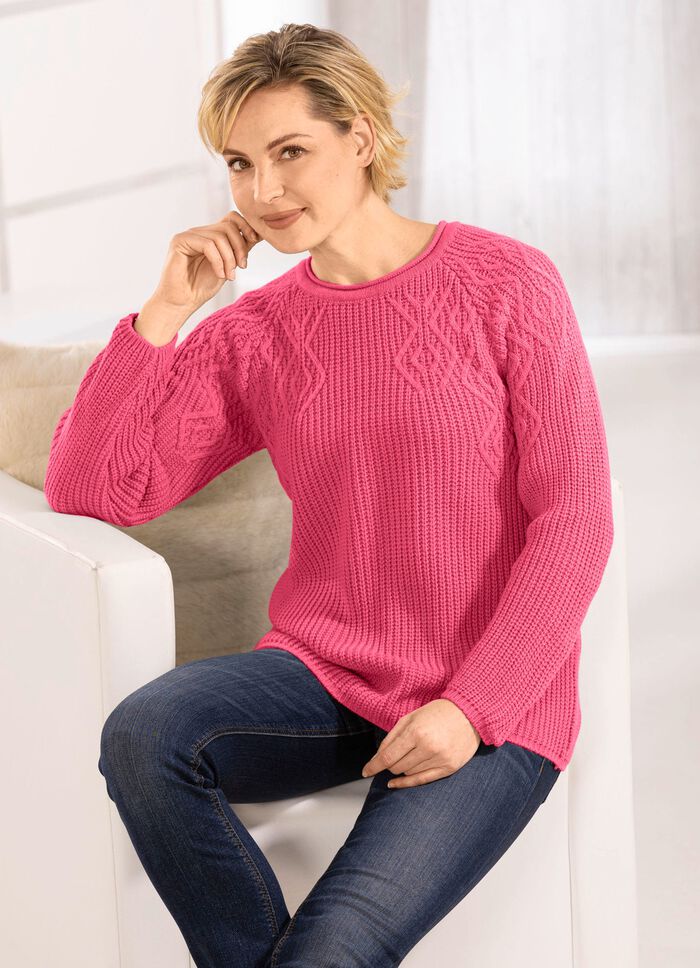 Pullover in Perlfang SCHIEFERROS&Eacute;