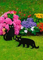 Vogelschreck Katzen, 2er-Set 