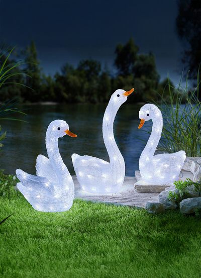 LED-Schwan in 3 Ausf&uuml;hrungen 