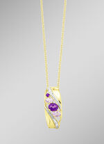 Anh&auml;nger mit Amethyst und Zirkonia 