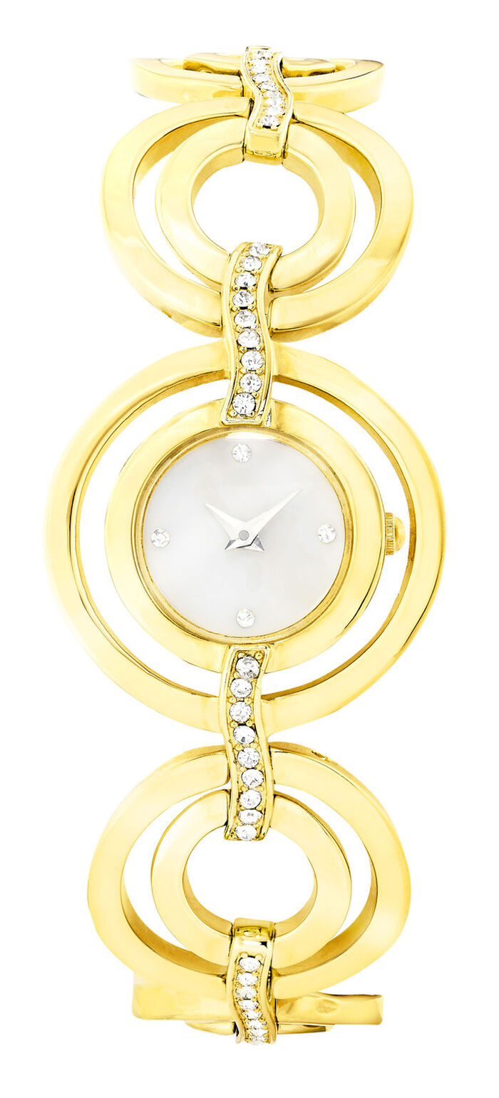 Quartz-Damenuhr mit Edelstahlgeh&auml;use 