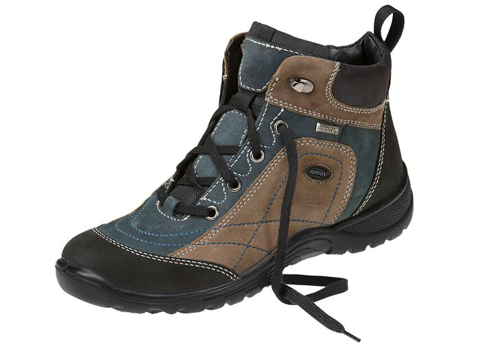 Schn&uuml;r-Stiefelette in interessanter Farbkombination 