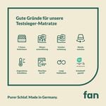 7-Zonen-Kaltschaumkern-Matratze &bdquo;fan Medisan Plus KS&ldquo; 