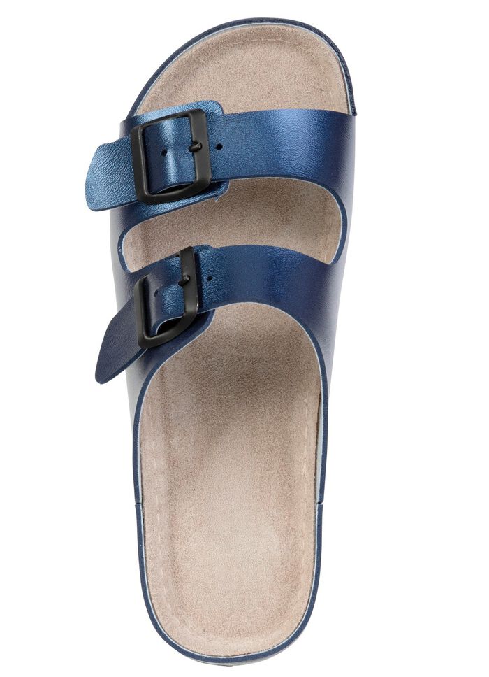 Klassische Damen-Pantoletten, mit verstellbaren Schlie&szlig;en 