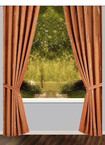 &Uuml;bergardinen-Garnitur mit Universalschienenband 