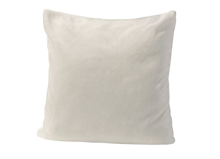 Schlafdecke und Kissen in samtiger Qualit&auml;t CREME