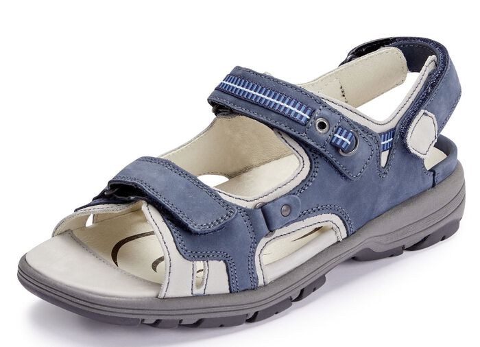 Waldl&auml;ufer, sportliche Damen-Sandalen, Weite H, mit herausnehmbarem Fu&szlig;bett 