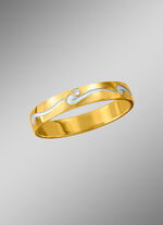 Teils satinierter Trauring 