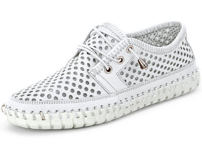 Gemini, sommerliche Damen-Schnürschuhe, Weite G, mit herausnehmbarem Fußbett 
