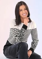 Pullover mit Paisley-Akzenten 