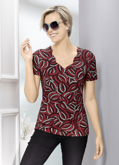 Shirt mit interessantem Inkjet-Druck 