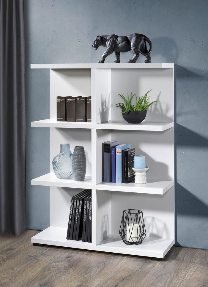 Regal mit 6 offenen F&auml;cher HELLGRAU